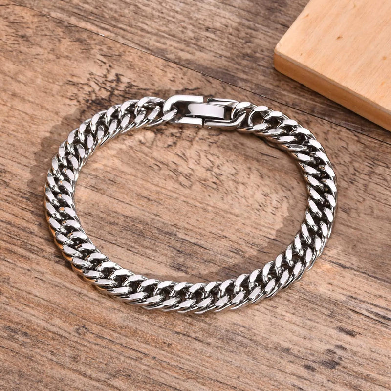 Pulseira de Aço Masculina Cubana